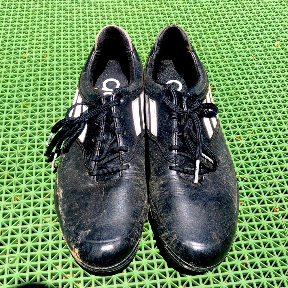 Adidas black golf shoes